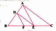 ਚਿੱਤਰ 6.19 ਵਿੱਚ DE||AC ਅਤੇ DF||AE ਹੋਵੇ ਤਾਂ ਸਿੱਧ ਕਰੋ ਕਿ (BF)/(FE)=(BE)/(EC) ਹੈ।