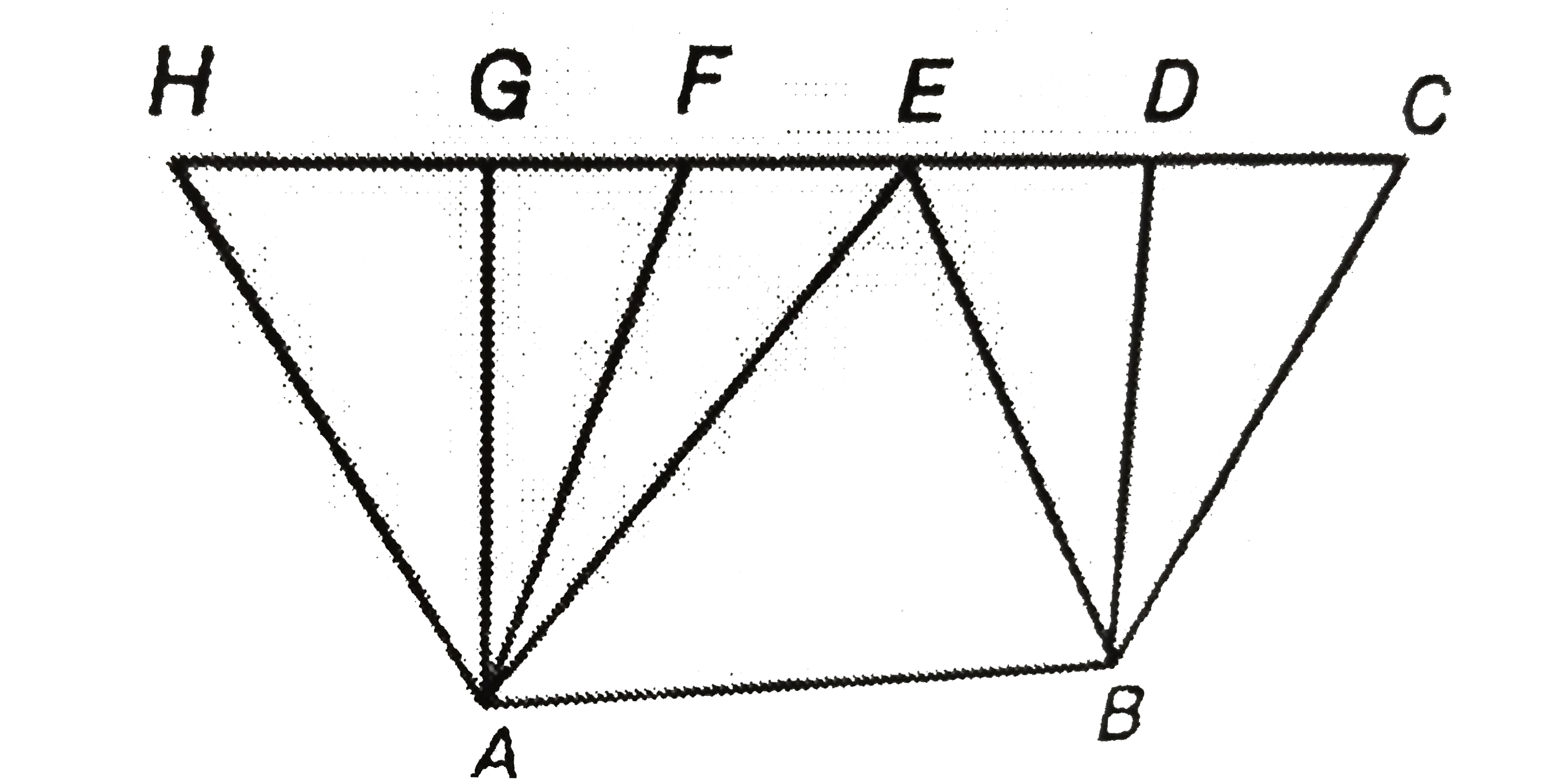 In the following figure, ABDG is a rectangle with AB=10 cm and AG=6 cm. Find the areas of parallelogram ABCF and ABEH. Also find the area of triangleAEB.