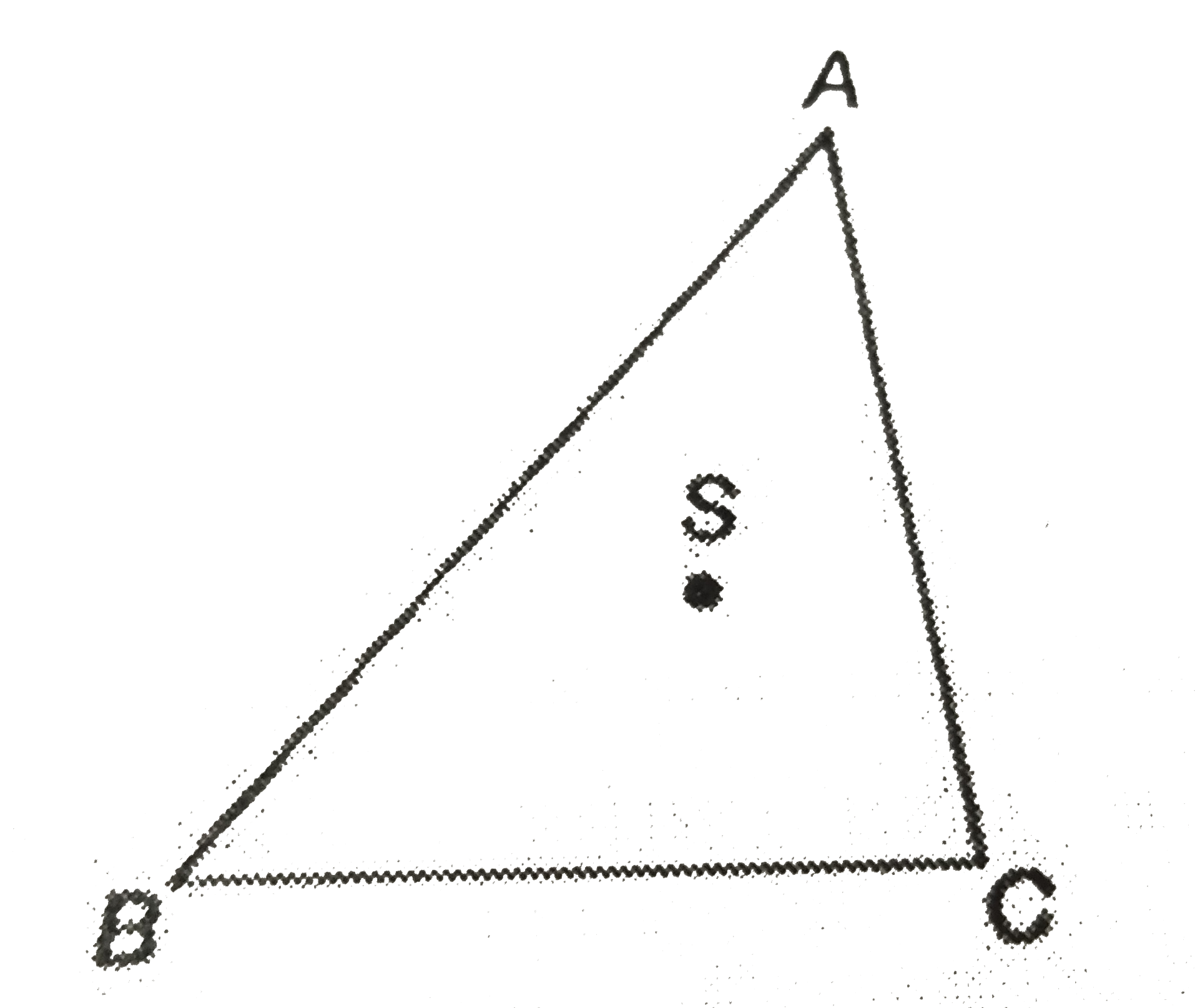 In triangleABC, AC=BC, S is the circum-center and angleASB=150^(@). Find angleCAB.