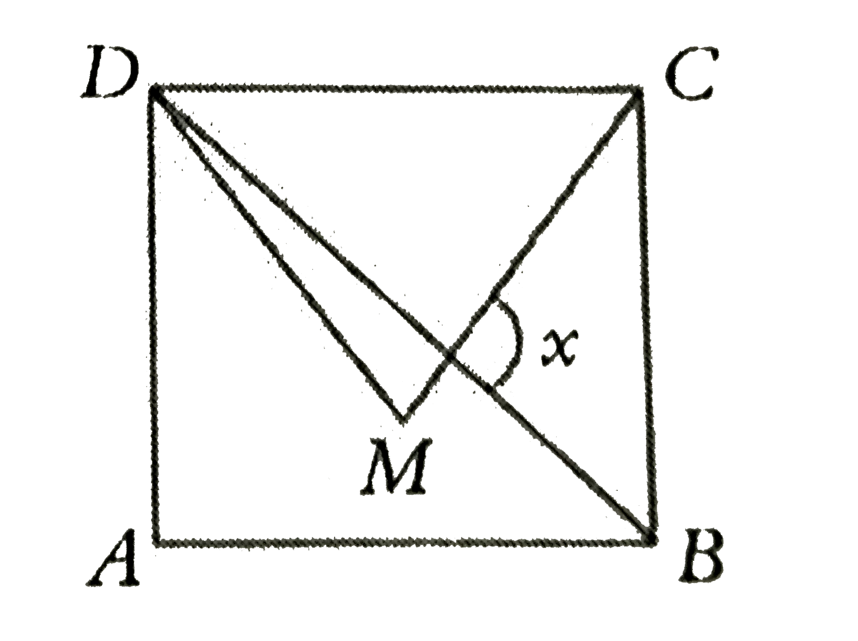 In the figure below, ABCD is a square , MDC is an equilateral triangle