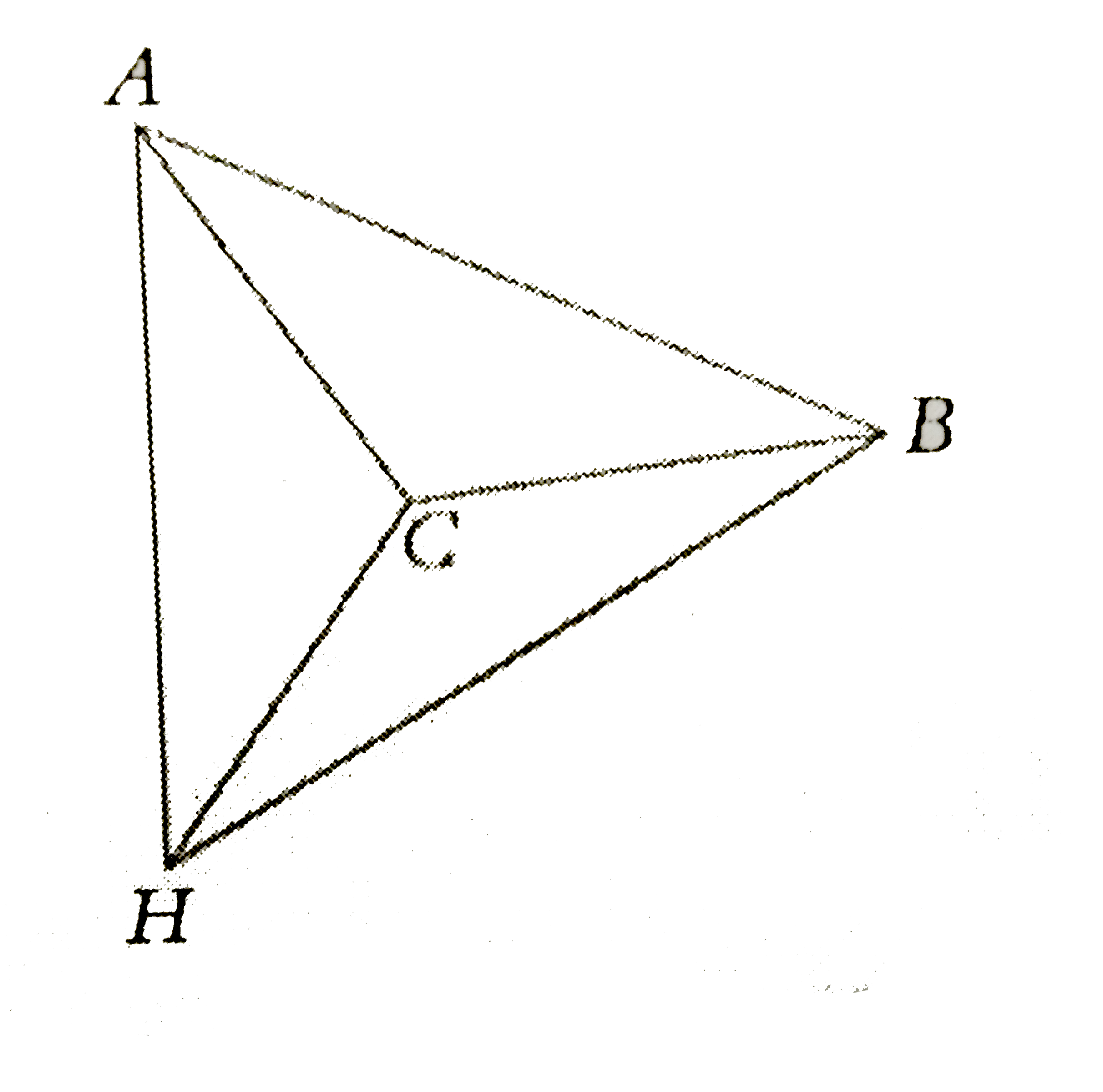 In the figure above ( not to scale ), DeltaACB~=DeltaACH~=DeltaBCH. Find angleBCH.