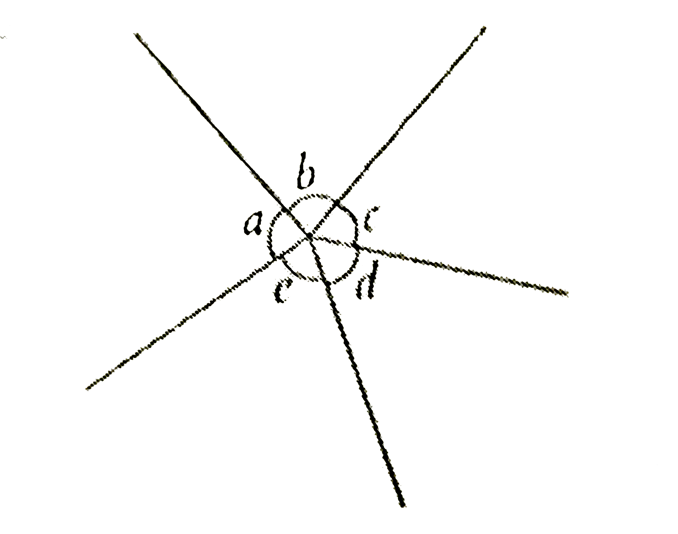 In the figure above, the angles a,b,c,d and e are consecutive integers in degrees, a=