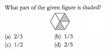 What part of the given figure is shaded ?