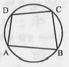 पार्श्व चित्र में ABCD एक चक्रीय चतुर्भुज है। /D का सम्मुख कोण बताइए।