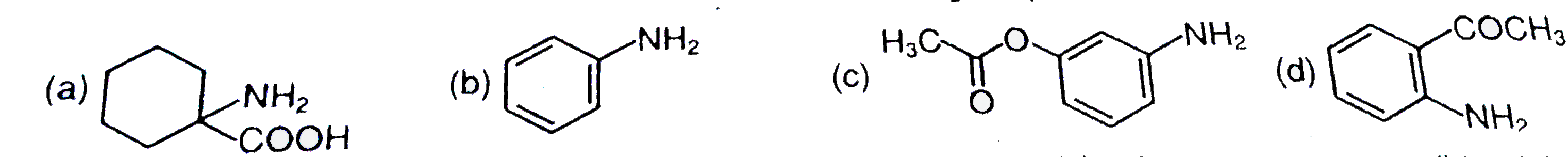 The increasing order of diazotization of the following compound is: