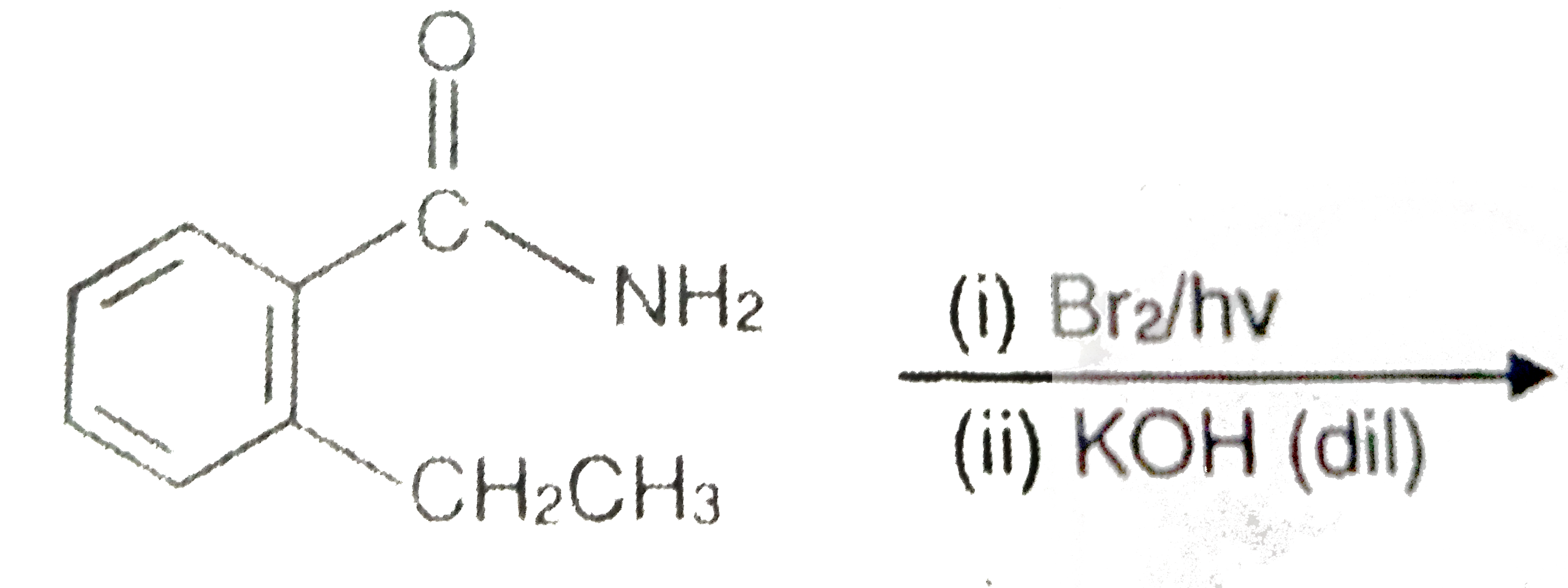 The major product of the following reaction is :