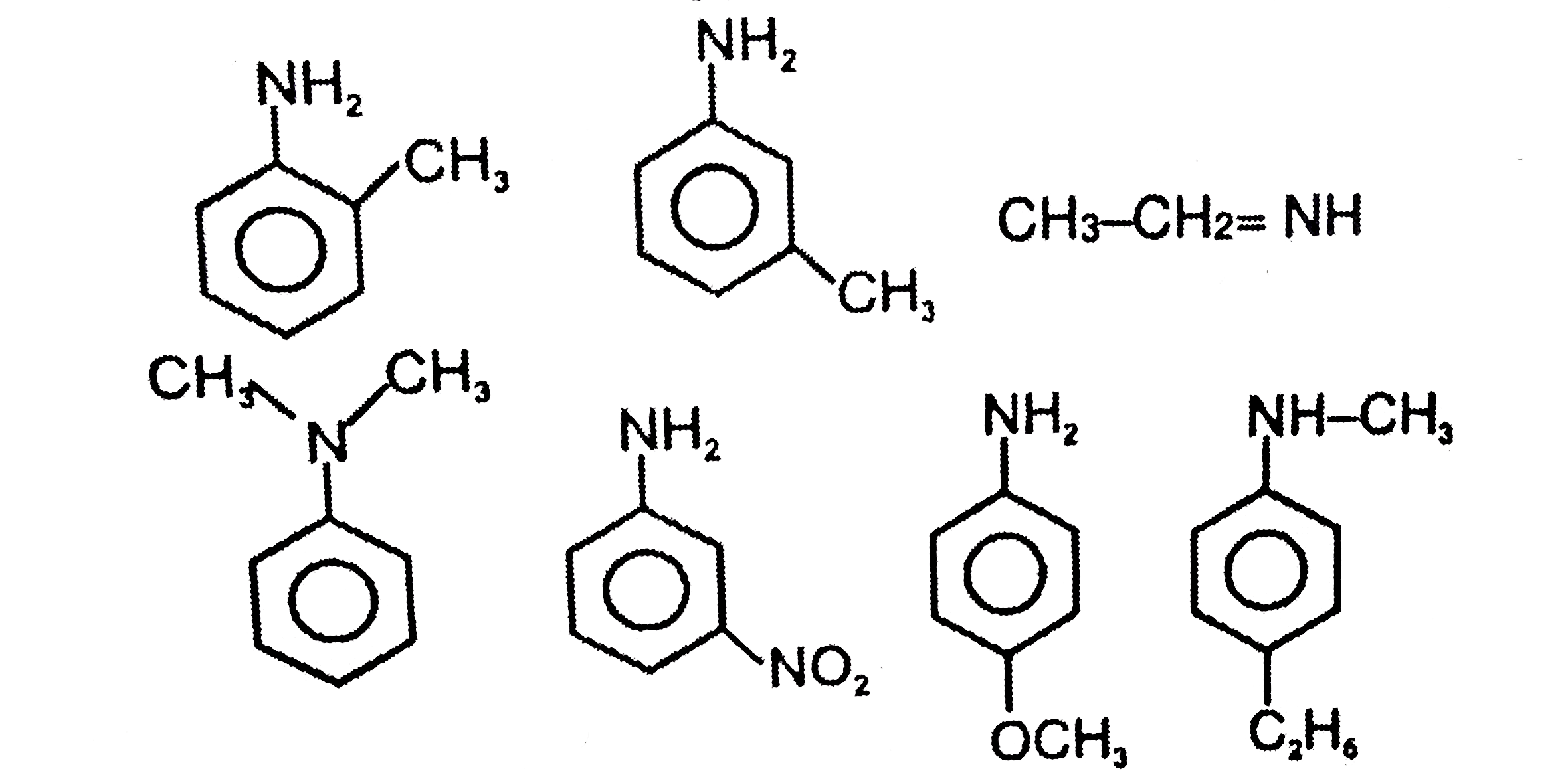 How many following compounds are more basic than aniline.