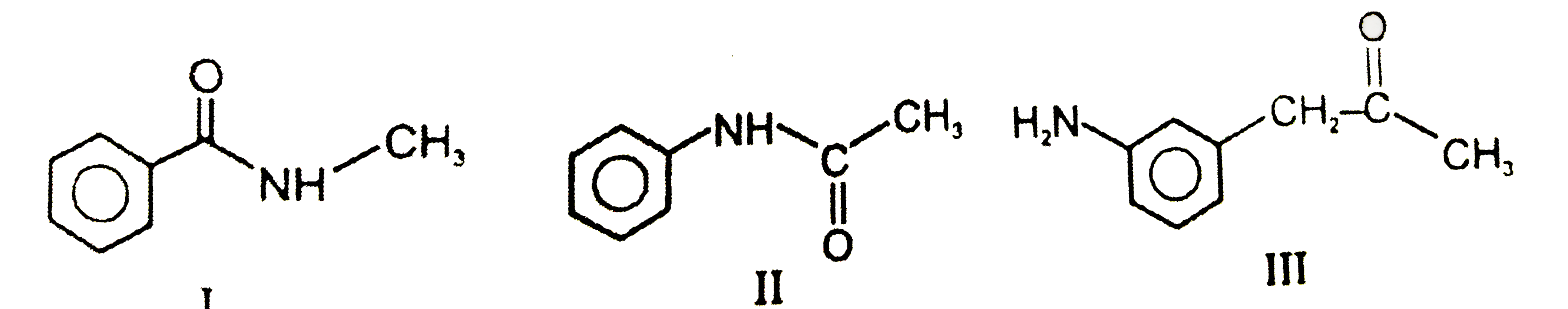 The decreasing order of electron density on the ring is :