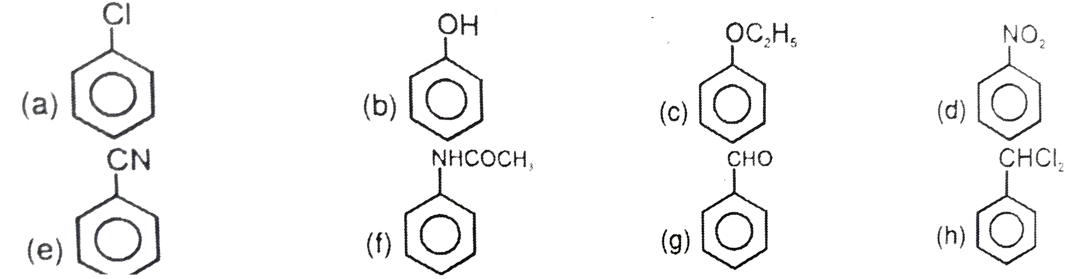 Which of the following Benzene rings contain o-p directing groups ?