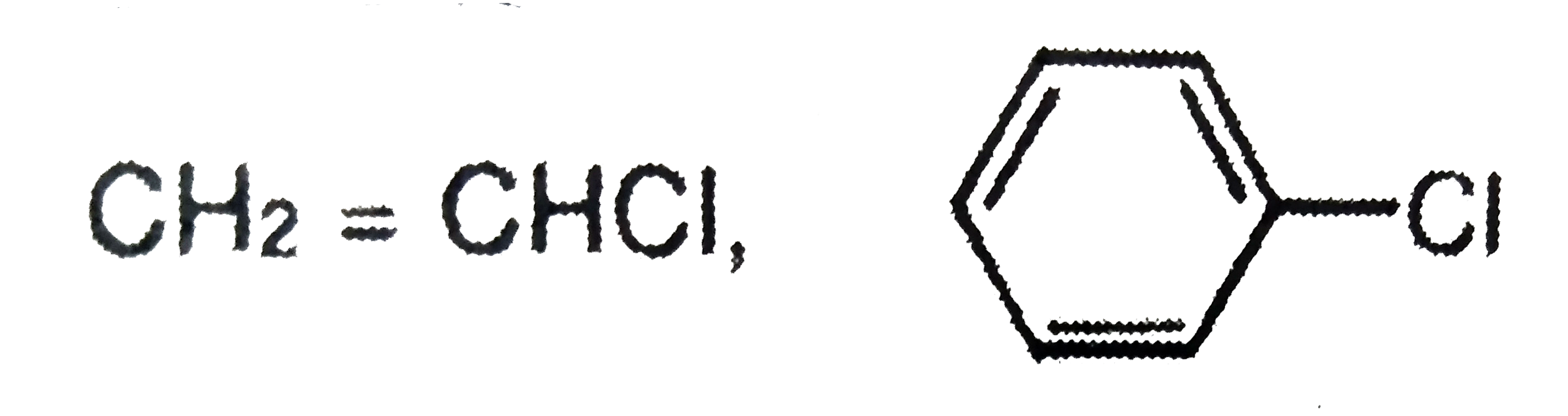 Why following organic chlorides will not give a Friedel-Craft alkylation product when heated with benzene and AlCl3 ?   CH2=CHCl ,