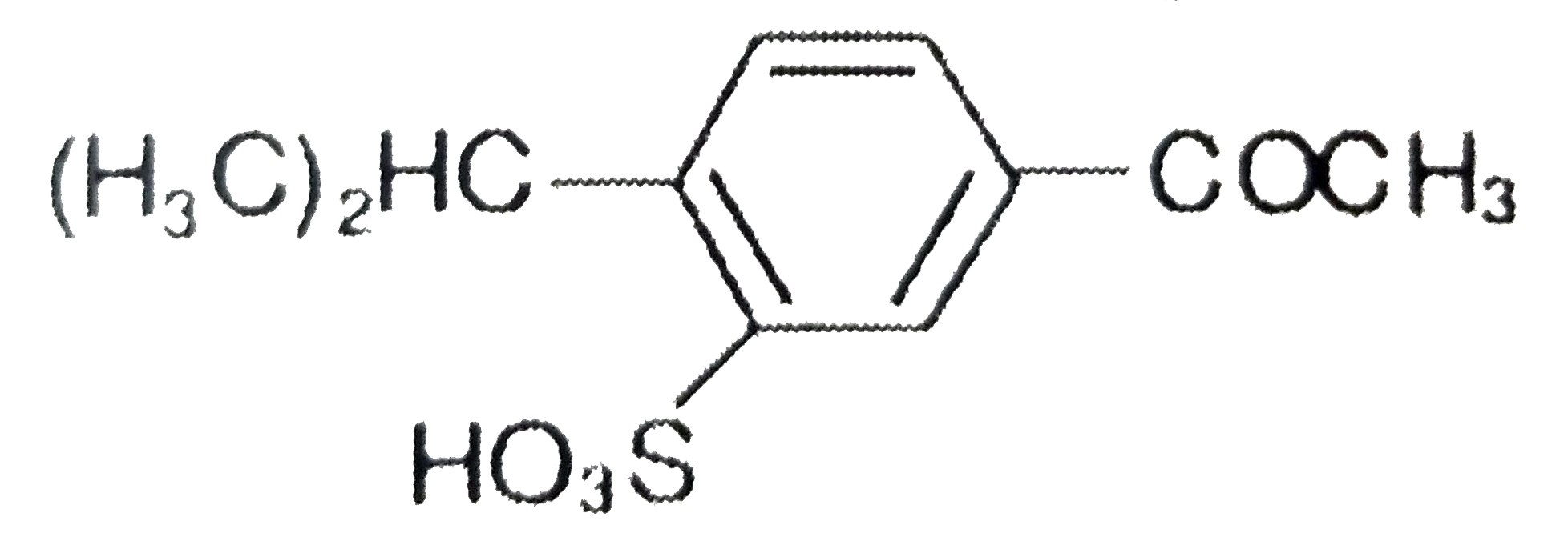 The best sequence of reactions for preparation of the following compound from benzene is