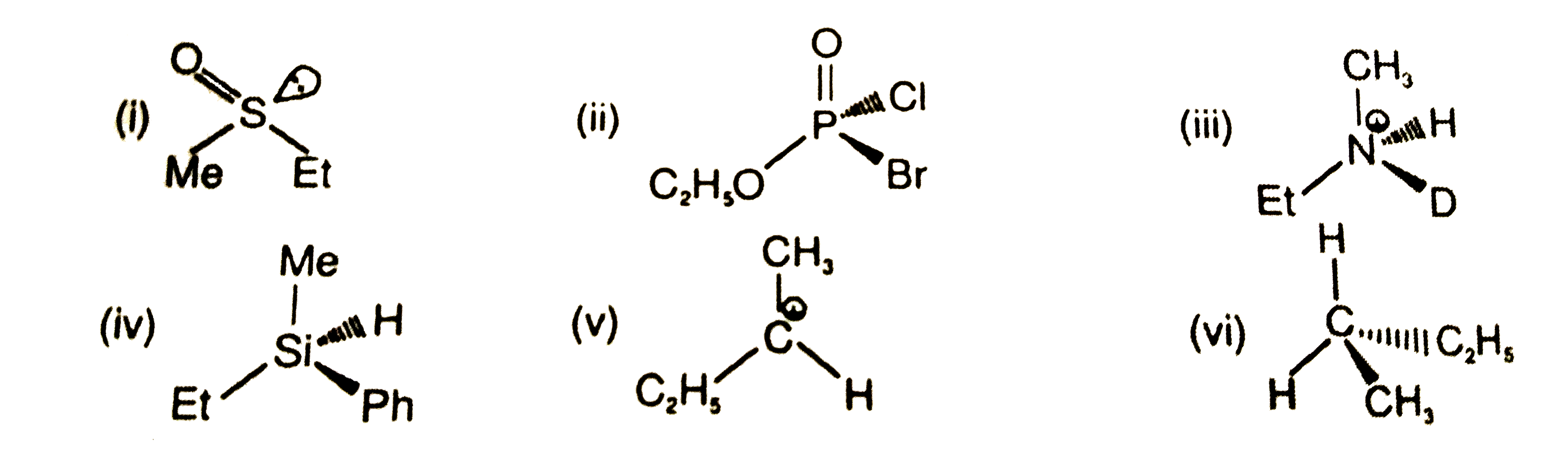 Which of the following are chiral compound.