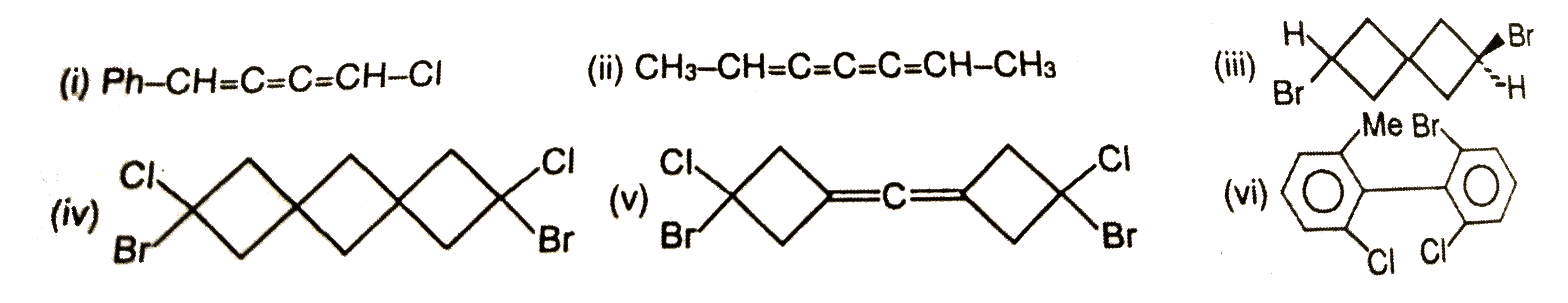 Which of the following are chiral molecules