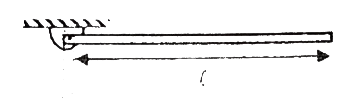 A thin uniform rod of length l and mass m is freely pivoted about its end. The rod is initially held horizontally and released from rest. When the rod is vertical, an impulse J is applied to bring it to rest (this is in addition to any impulse provided by the pivot)      The minimum impulse J required to bring it to rest :
