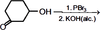 The product of the following reaction is: