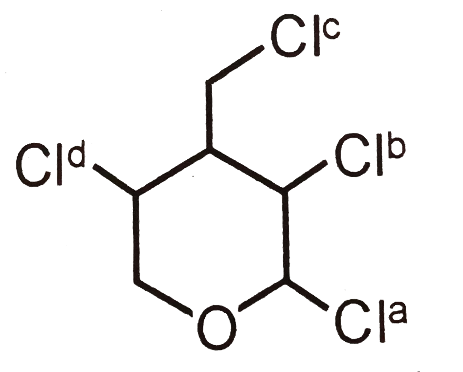 The chlorine atom of the following compound        that reacts most readily with AgNO(3) to give a precipitate is