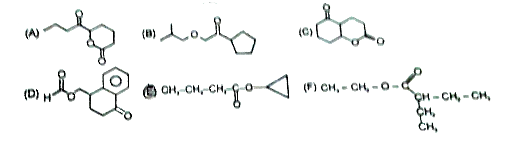How many of the following compounds contain the functional group ester ?
