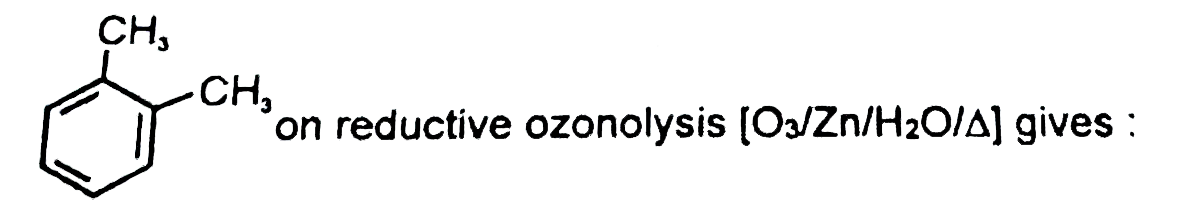 on reductive ozonolysis [O3//Zn//H2O //Delta] gives :