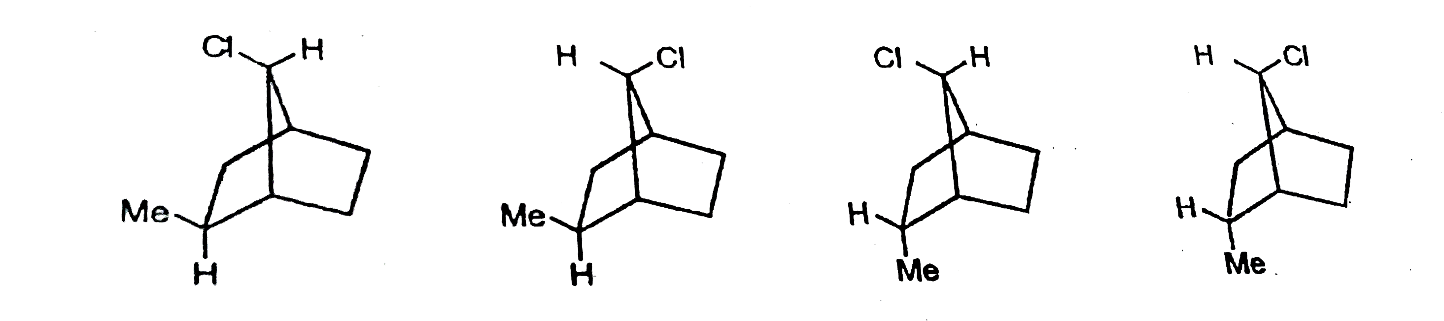 How many geometrical isomers of 2-Methyl-7-chloronobonmane are possible ?