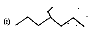 Write the name of the organic compounds according to the IUPAC system.   (i)