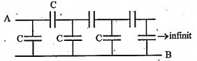 Calculate the equivalent capacitance form the circuit = 2muF.