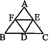 In figure D,E,F are midpoints of sides BC,CA,AB respectively of DeltaABC. Find ratio of areas of DeltaDEF to area of DeltaABC.