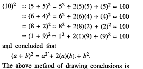 A student observed the following examples: