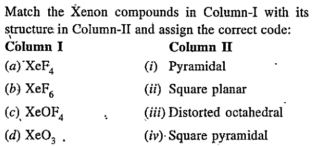 Match the following columns