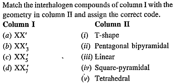 Match the following columns