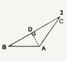 सम्मुख आकृति में AD bot BC है तो सिद्ध कीजिए कि   AB^(2)+CD^(2)=BD^(2)+AC^(2)
