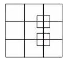 निम्न आकृति में वर्गों की संख्या ज्ञात कीजिए।