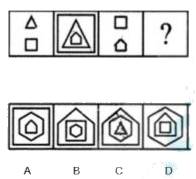 Choose the correct figure that will fit in the blank space in the following series.