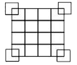 Count the number of squares in the following figure :