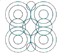 Find out the number of circles in the given figure.