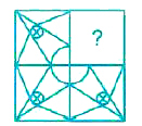 Which answer figure will complete the pattern in the following question figure?