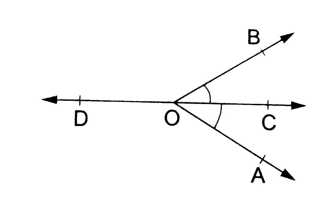 In the given figure, ray OC is the bisector of angleAOB and OD is the ray opposite to OC. Show that angleAOD=angleBOD.