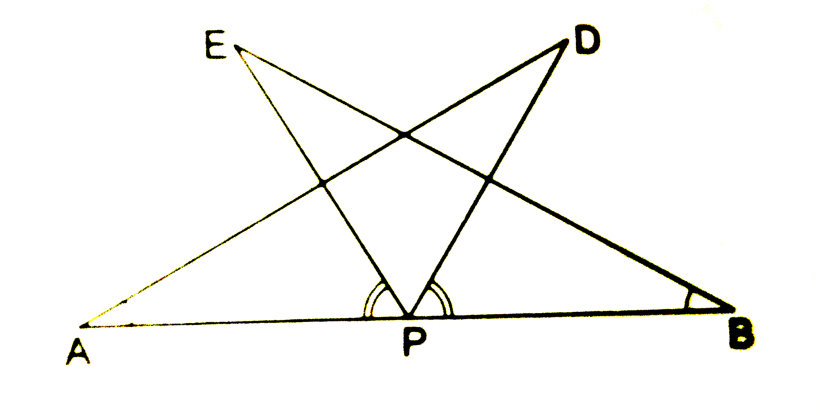 Ab Is A Line Segment And P Is Its Midpoint D And E Are Points On The 5614