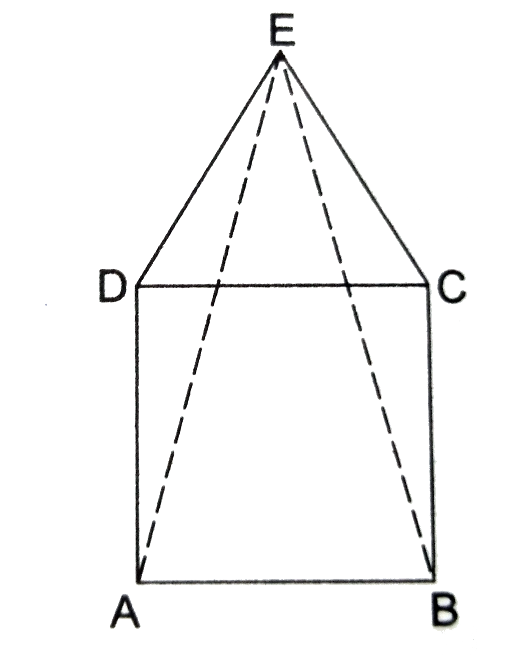 In the adjoining figure, ABCD is a square and triangle EDC  is an equilateral triangle. Proove that   (i) AE=BE,