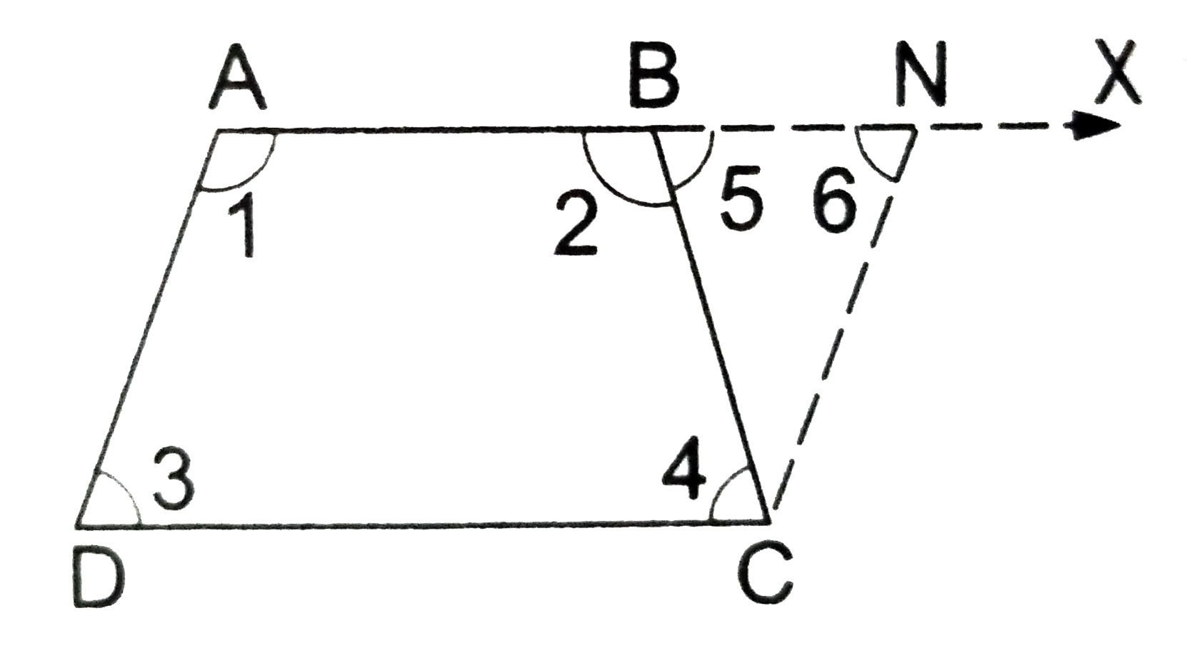 ABCD is a trapezium in which AB||CD and AD = BC. Show that    (i) angle A = angle B and angle C = angle D ,