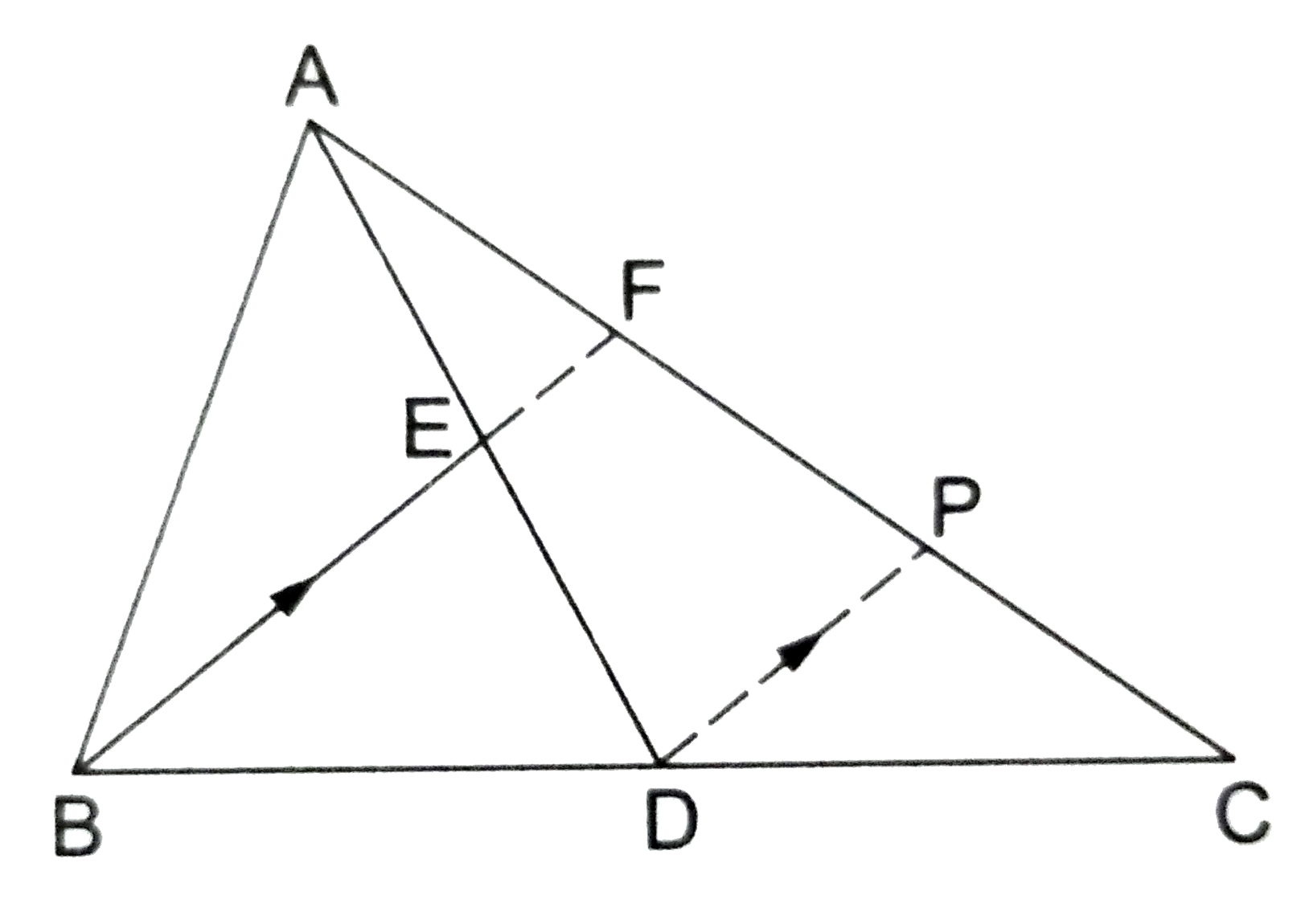 in-the-adjoining-figure-ad-is-a-median-of-triangle-abc-and-e-is-the-m