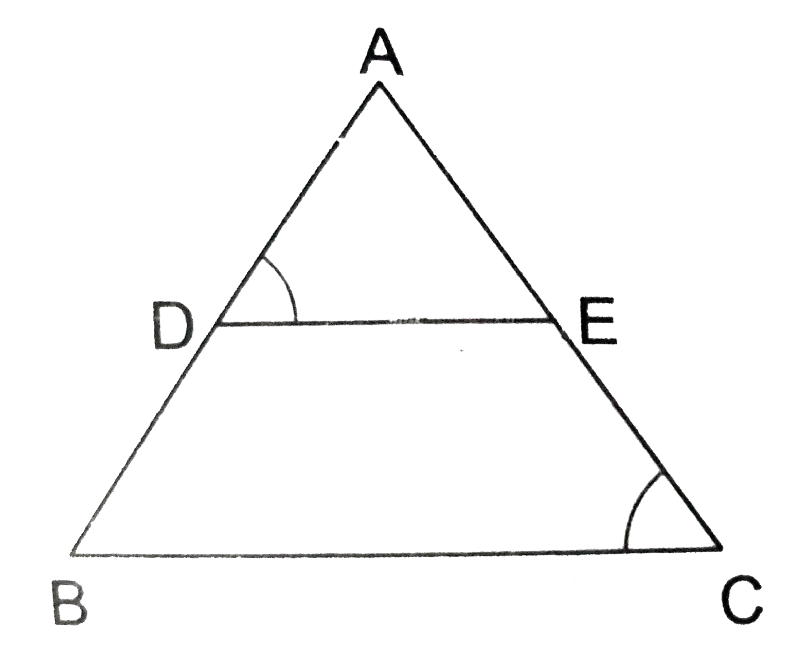 In The Given Figure Ad Db Ae Ec And Angle Ade Angle Acb Pro