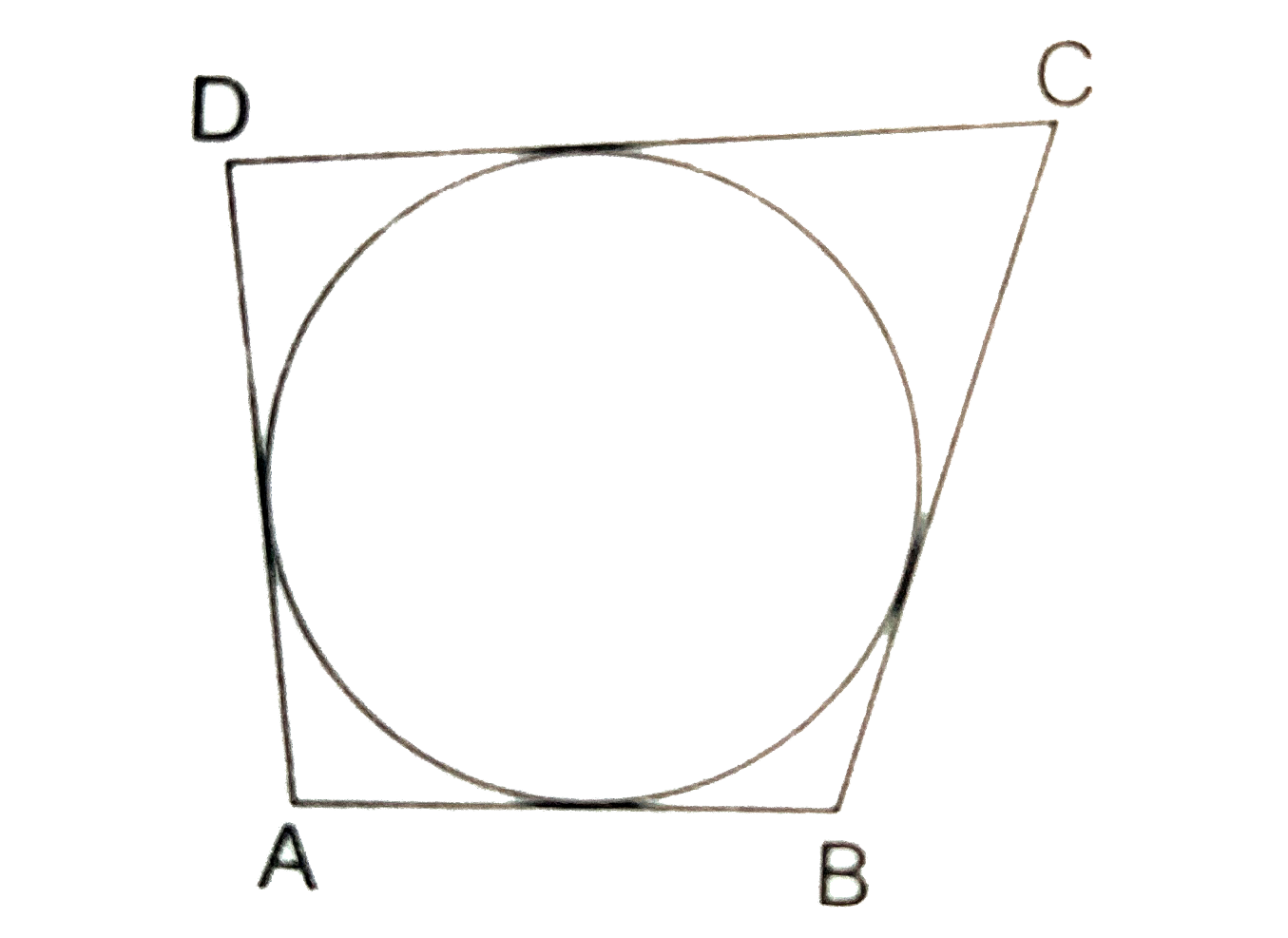 In The Adjoining Figure A Circle Touches All The Four Sides Of A Quad 2059