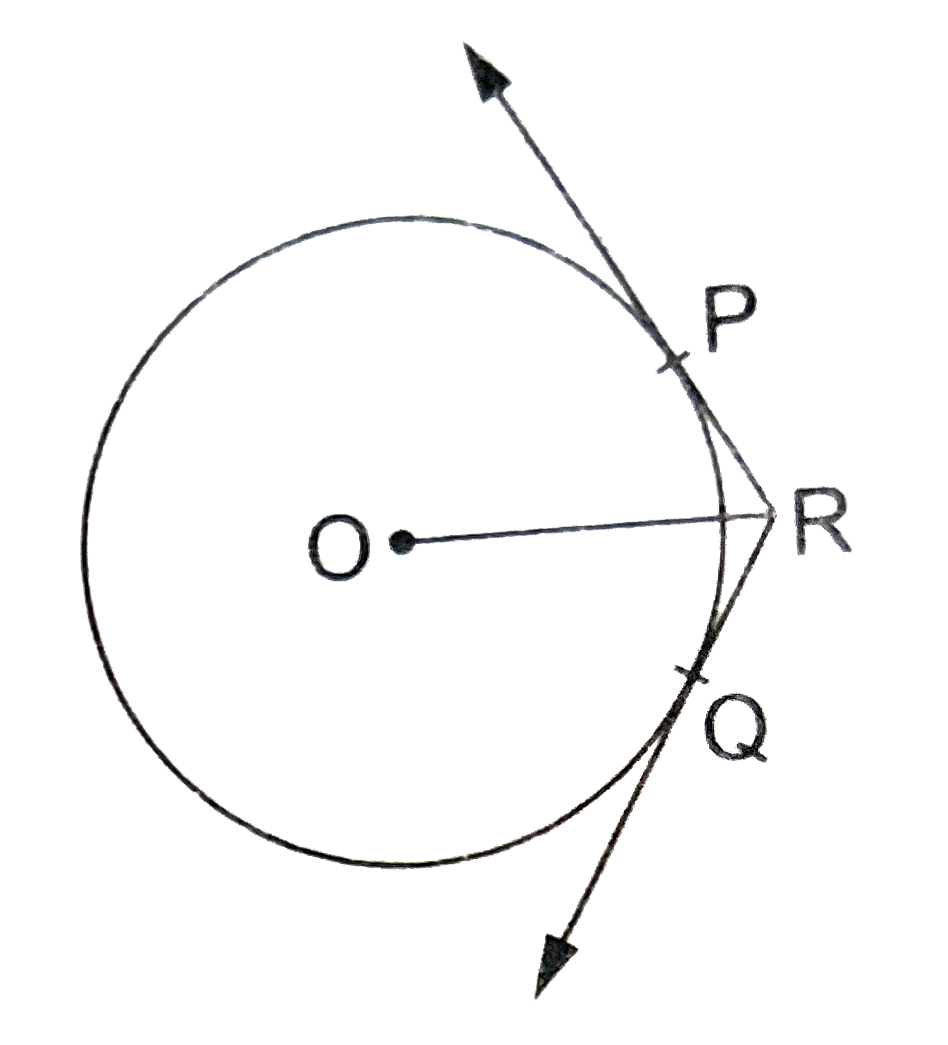 In the given figure, two tangents RQ and RP are drwn from an external point R to the circle with centre O. If /PRQ=120^(@), then prove that OR=PR+RQ.