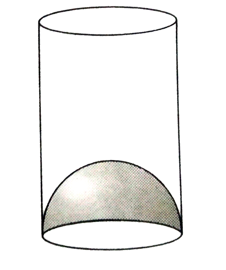 The inner diameter of a glass is 7 cm and it has a raised portion in the bottom in the shape of a hemisphere, as shown in the figure. If the height of the glass is 16 cm, find the apparent capacity and the actual capacity of the glass.