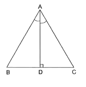 In the adjoining figure, ABC is a triangle in which AD is the bisector of / A. If AD bot BC, show that /\ ABC is isosceles.