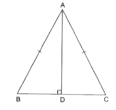 Show that in an isosceles triangle, the angles opposite to the equal sides are equal.