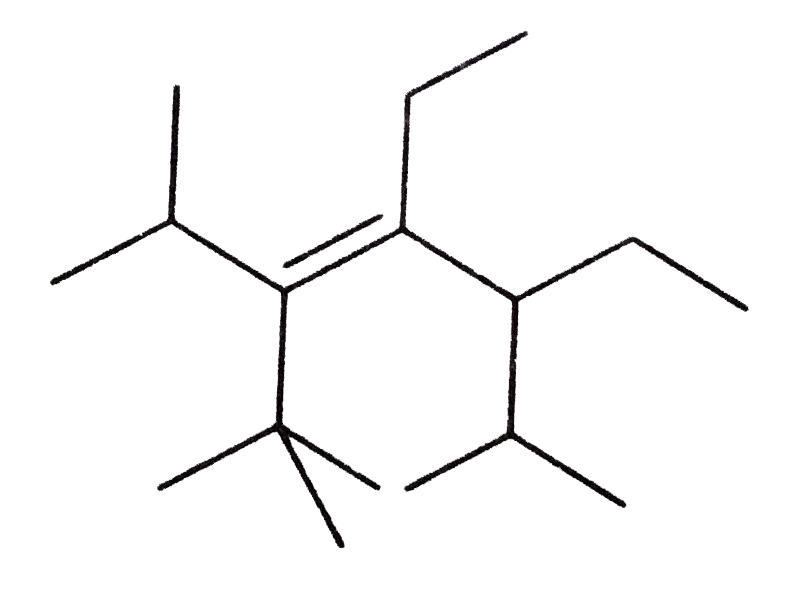 The IUPAC name of the following alkene      is