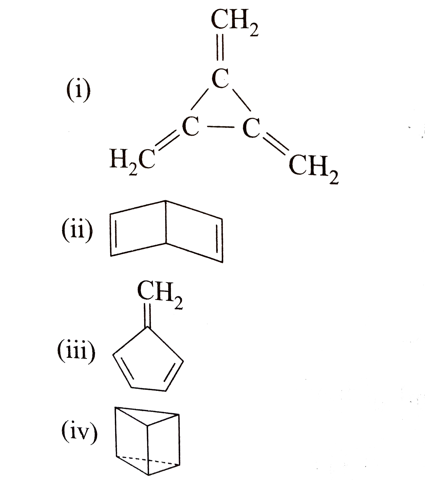 Which of the followng C(6)H(6) structures give only one C(6)H(5)Br isomer?