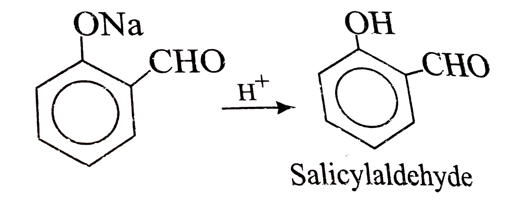 When phenol is heated with CHCl(3) and alcoholic KOH, salicylaldehyde