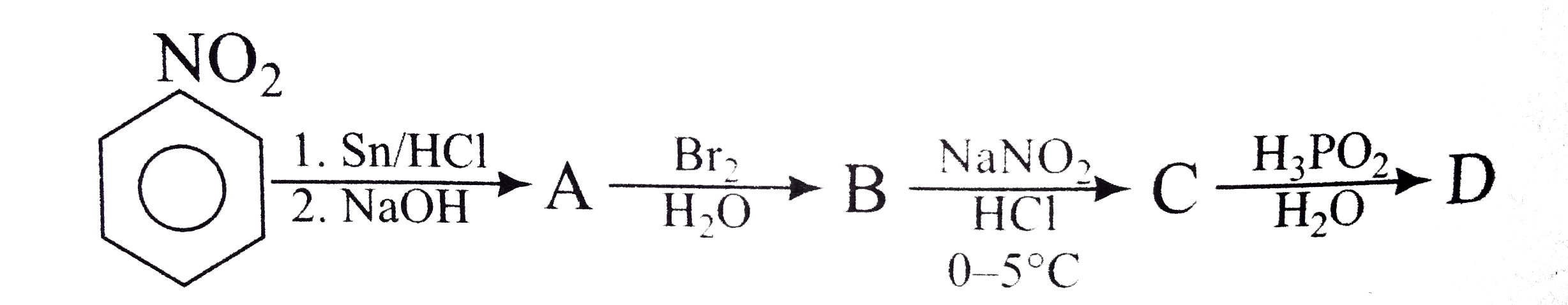 Predict the final product of the following sequence of reactions